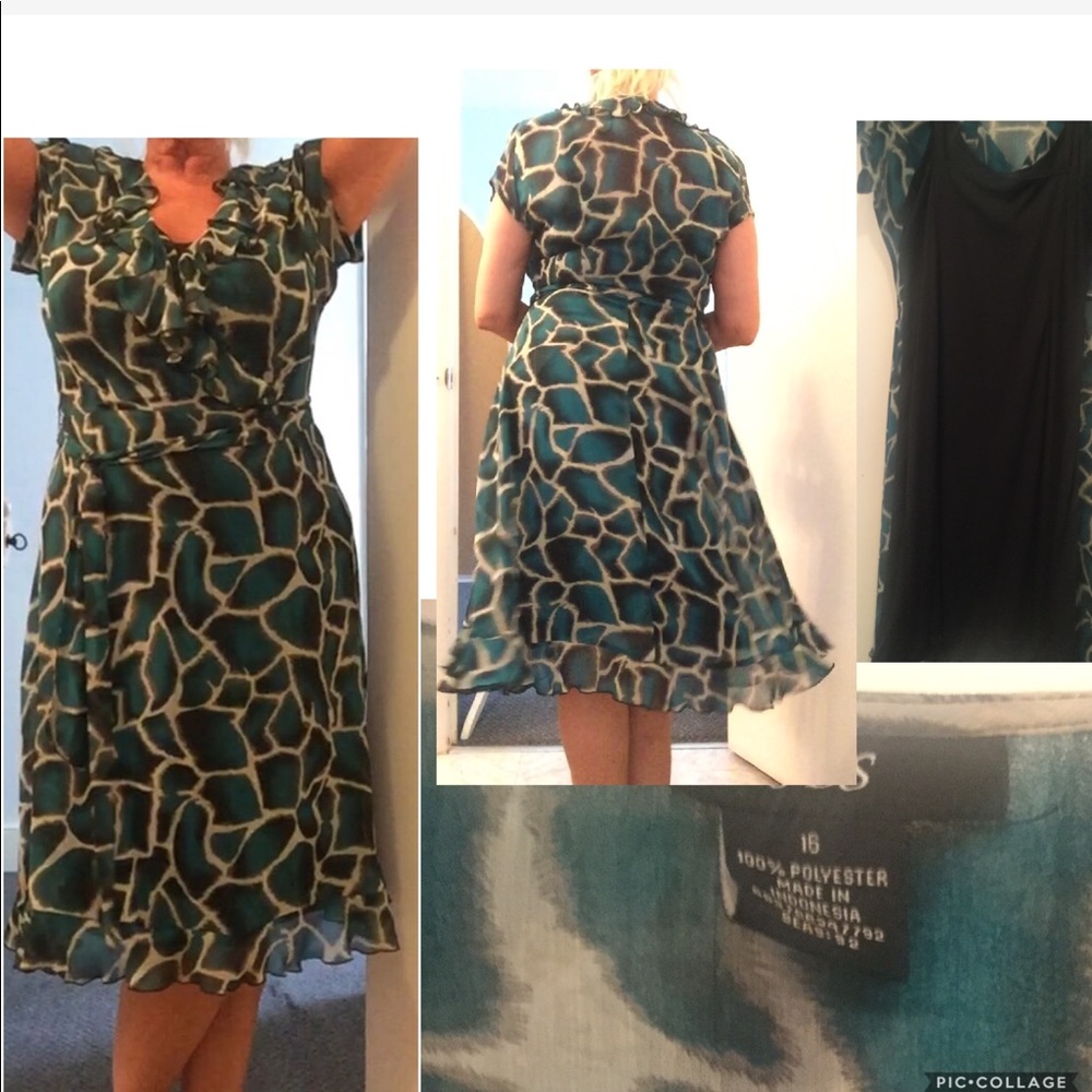 A line dress with black slip